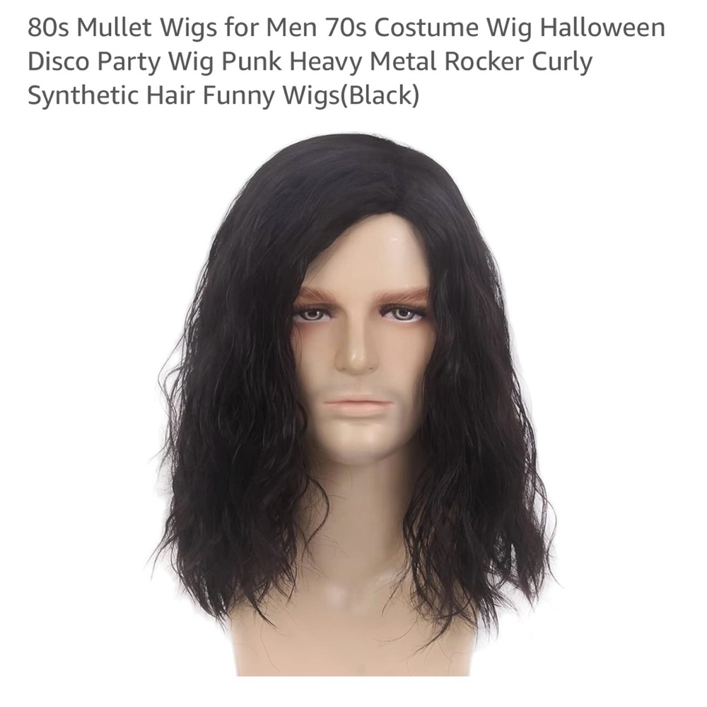 80’s Black Metal Rocker Wig